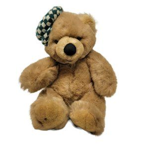 1990 Vintage Commonwealth Teddy Bear Plush Stuffed Animal 8" Sitting Brown Boy